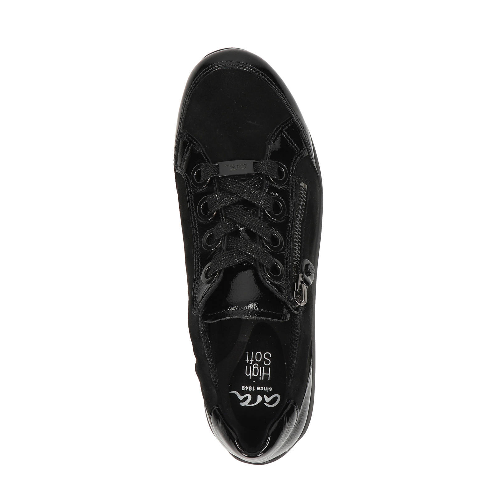 Ara Osaka High Soft comfort leren veterschoenen zwart | wehkamp