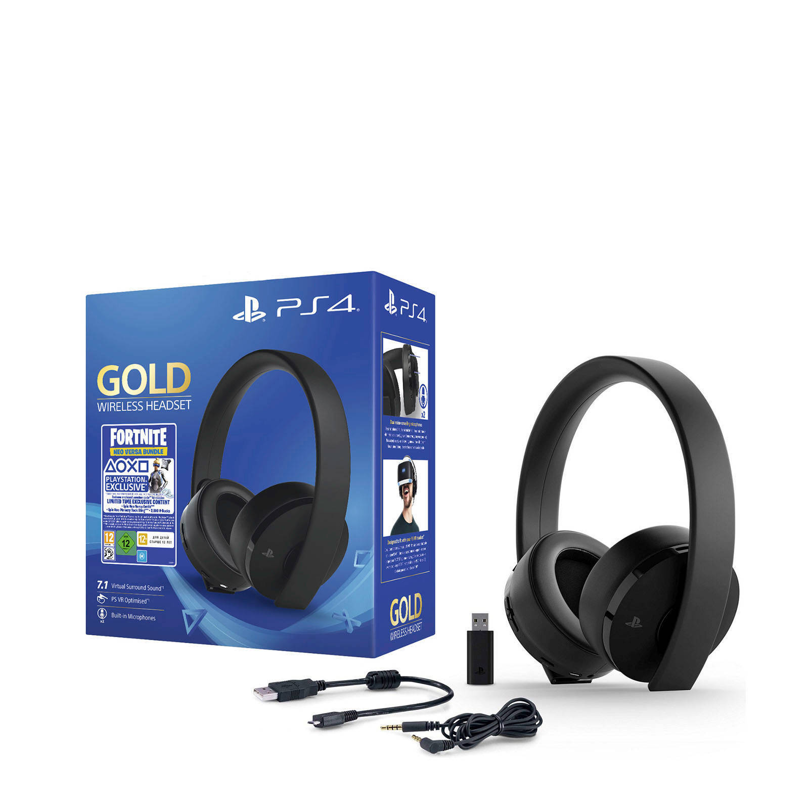 sony gold wireless headset fortnite