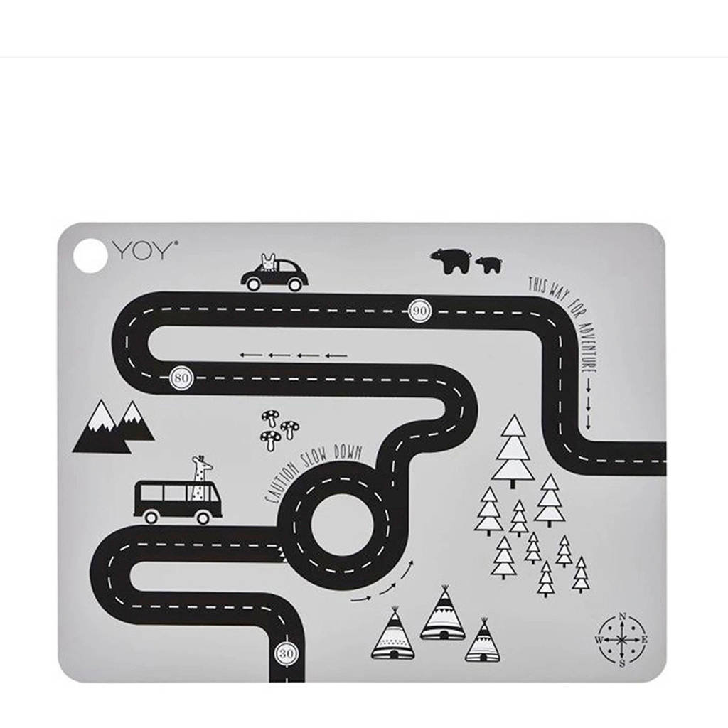 OYOY Mini placemat (34x45 cm), Lichtgrijs