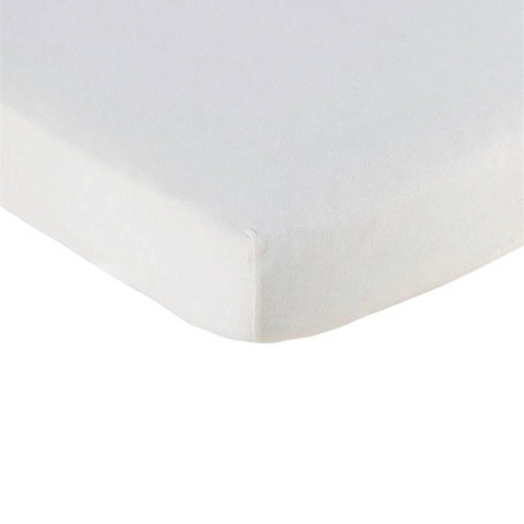 Briljant Baby katoenen geweven hoeslaken 60x120 cm, Wit
