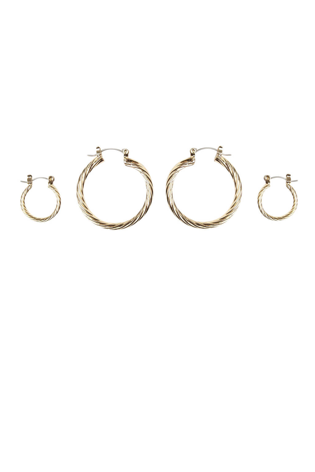 PIECES oorbellen set van 2 goud, Goud