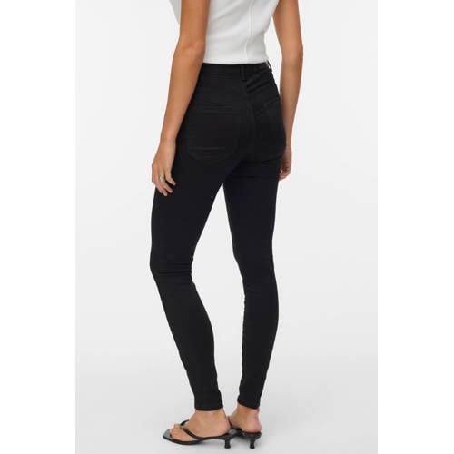 VERO MODA high waist skinny jeans VMSOPHIA black afbeelding