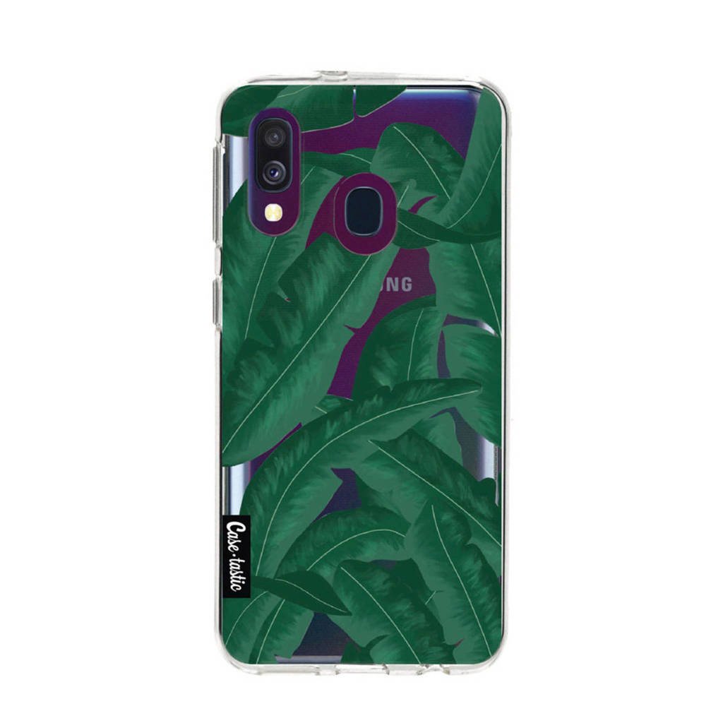 Casetastic Samsung Galaxy A 40 (2019) backcover, Groen, transparant