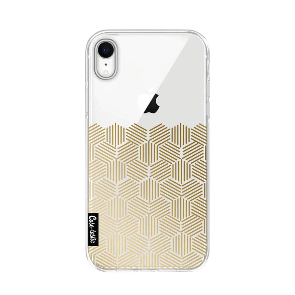 Casetastic Apple iPhone XR backcover, Goud, Transparant