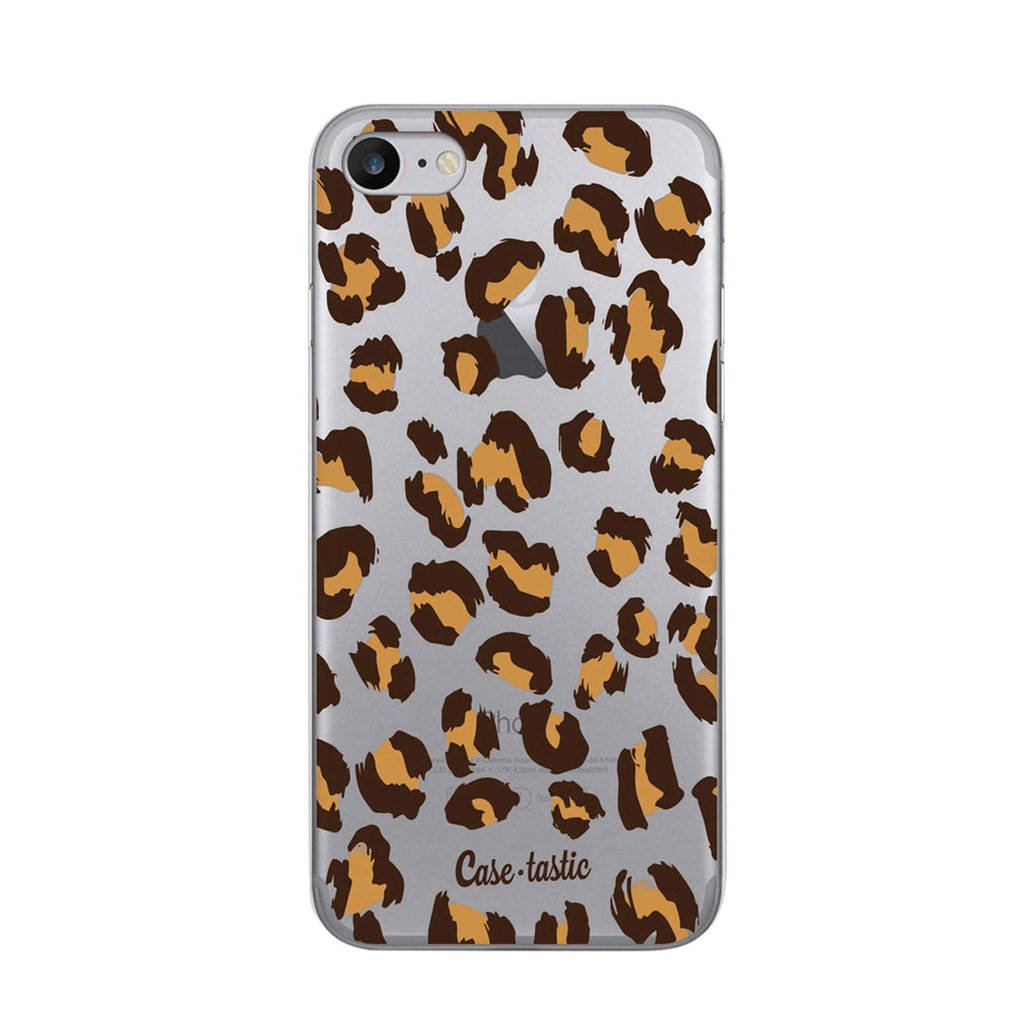 Casetastic Apple iPhone 7/8 backcover, Bruin Luipaard print