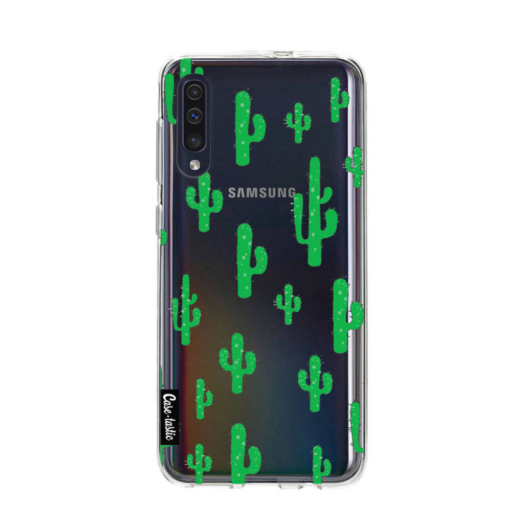 Casetastic telefoonhoesje cactus Samsung Galaxy A30/A50, Groen, transparant