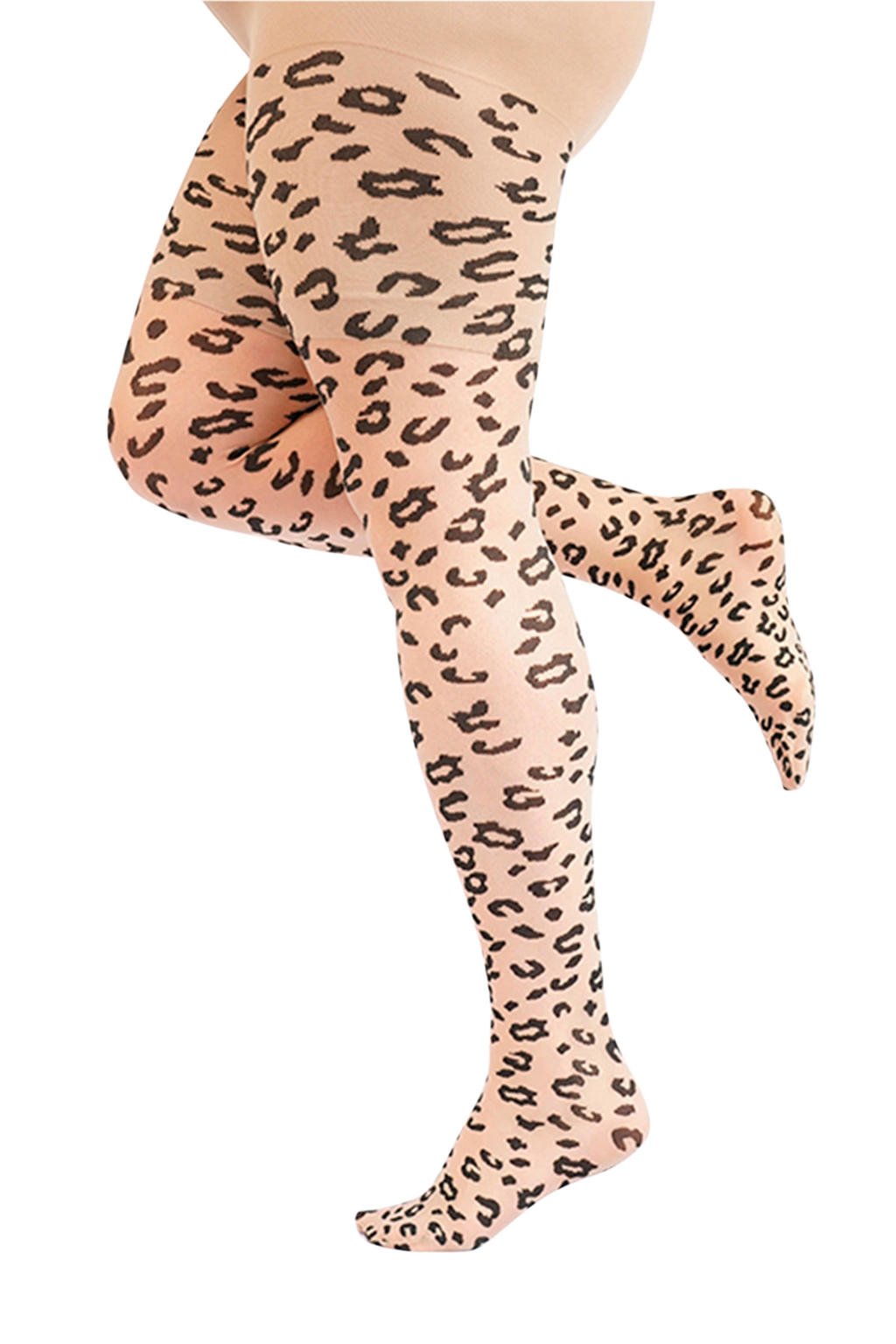 Pamela Mann Plus Size panty met panterprint 30 denier nude