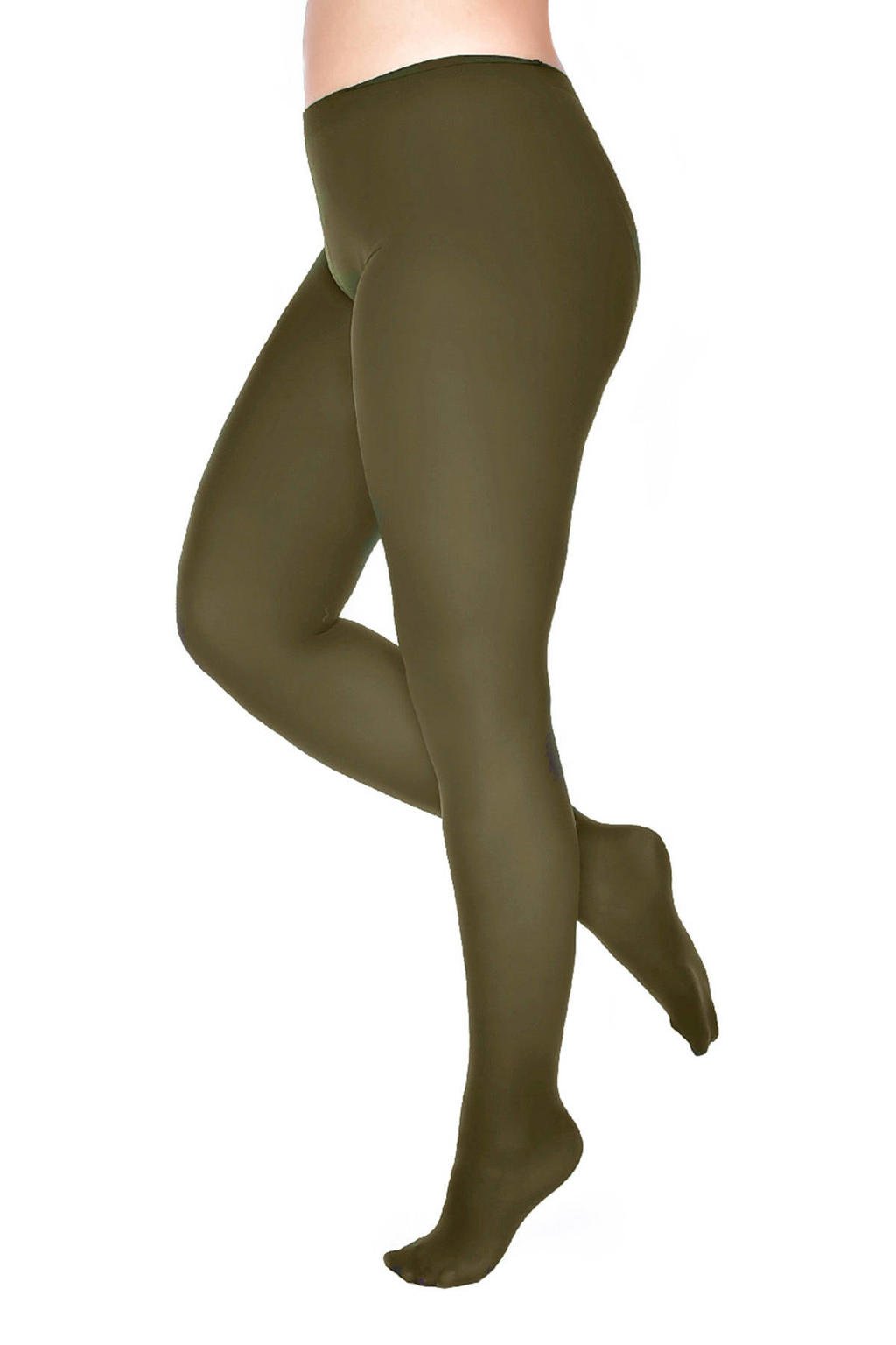 Pamela Mann Plus Size panty 50 denier olijfgroen