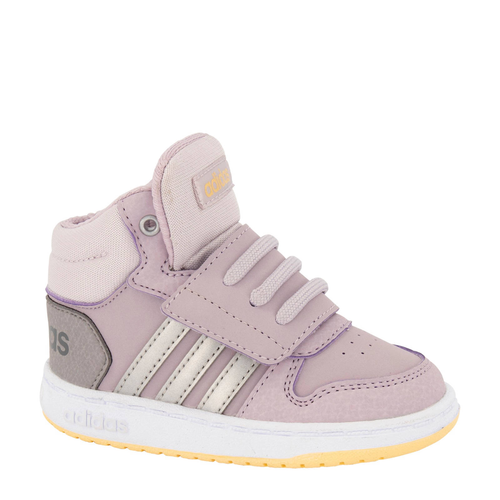 adidas Hoops Mid 2.0 sneakers lila/zilver | wehkamp
