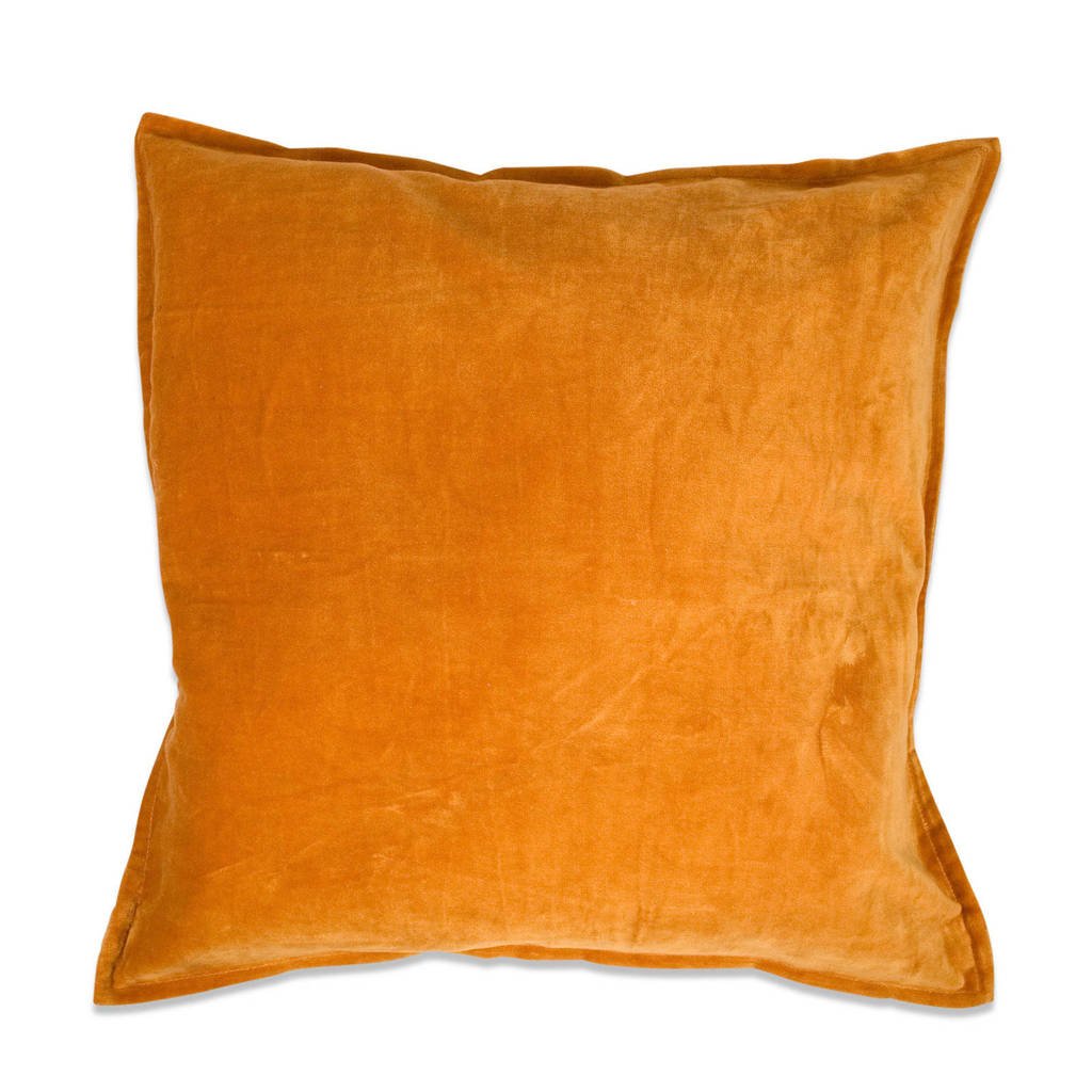 In the Mood collection sierkussenhoes Fluweel Flap (50x50 cm), Amber