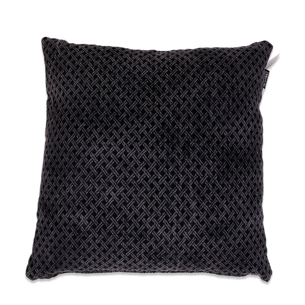 In the Mood collection sierkussenhoes Circe (45x45 cm), Zwart