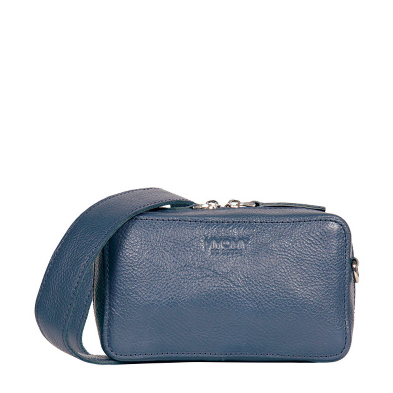 MYOMY MY BOXY BAG leren crossbody tas blauw wehkamp