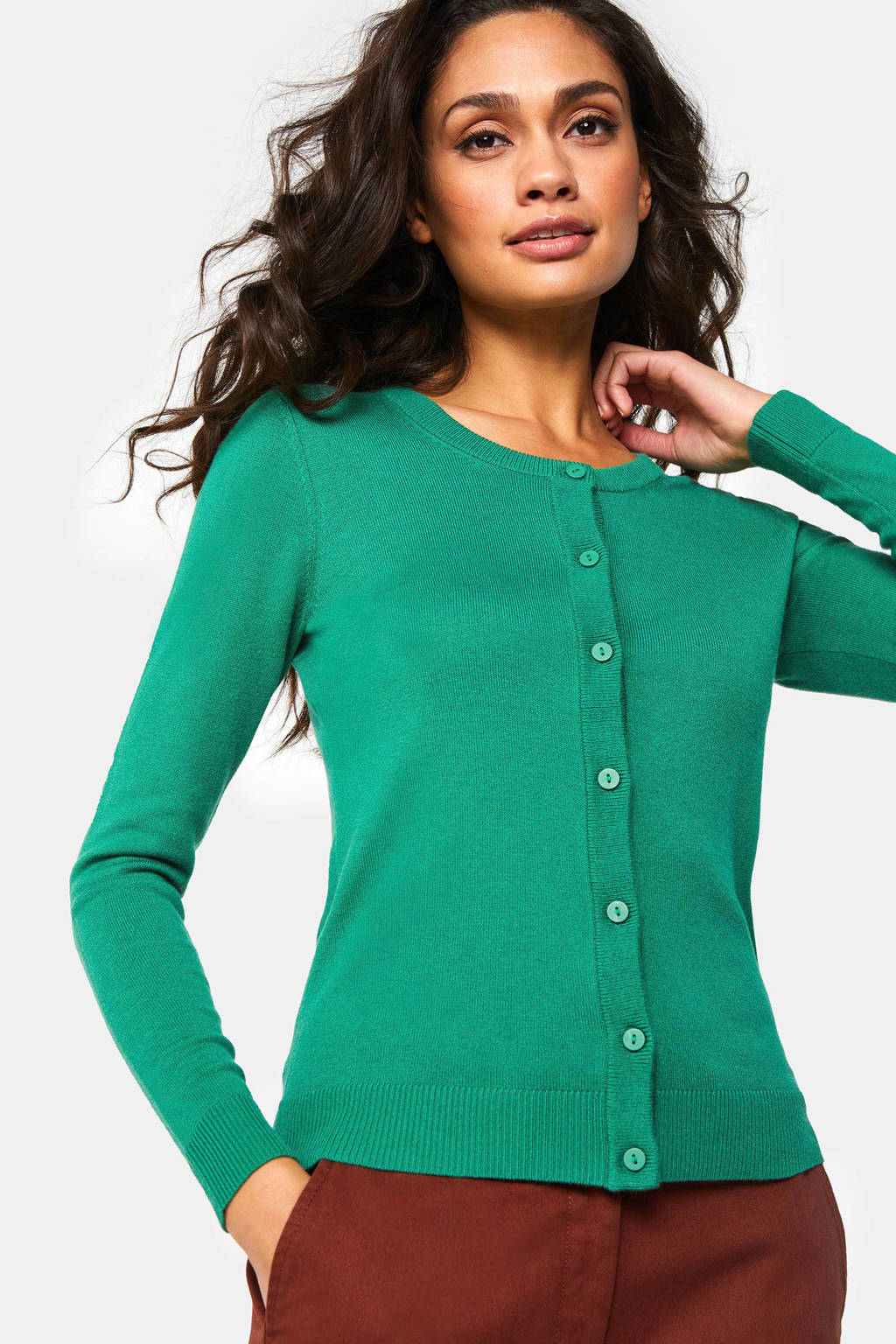 WE Fashion vest groen, Groen