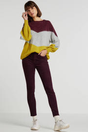 thumbnail: GAP corduroy high waist skinny broek donkerrood