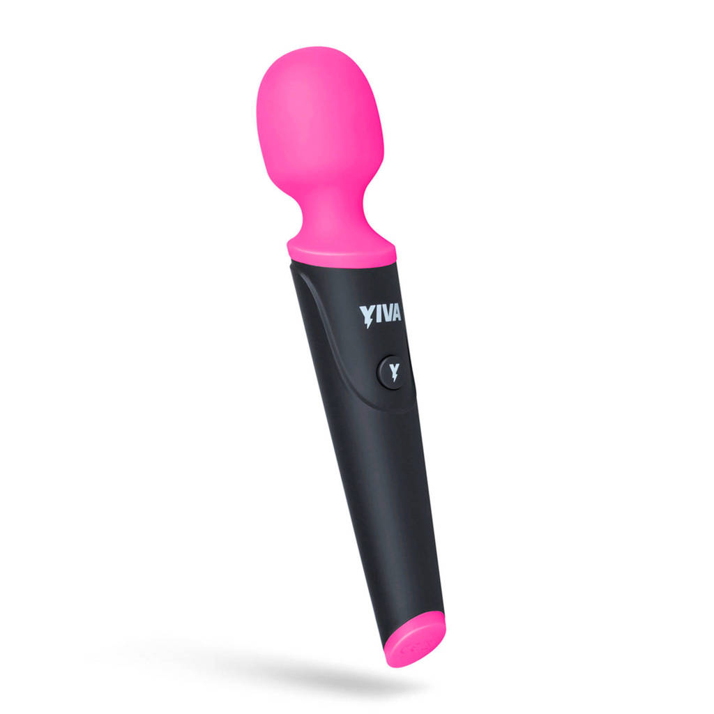 Yiva Power Massager vibrator - Roze, Zwart/Roze