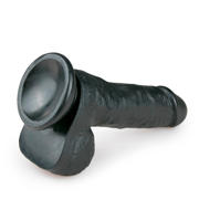 thumbnail: EasyToys Realistische dildo - Zwart - 17,5 cm