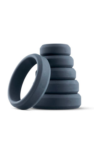 6-Delige cockring Set - Grijs