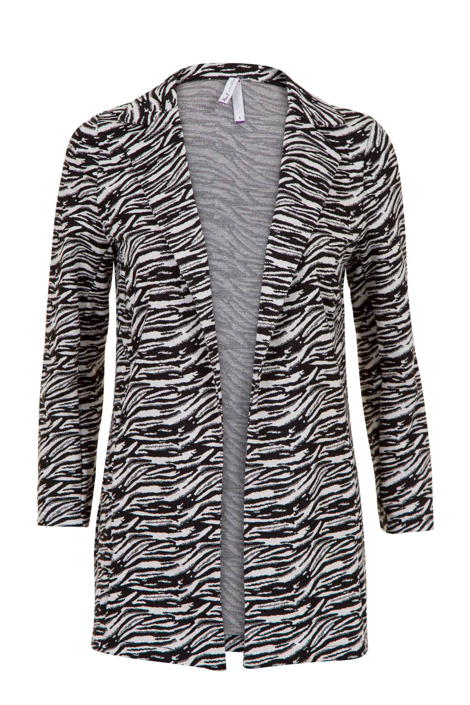 Miss Etam Regulier blazer met zebraprint zwart | wehkamp Miss Etam Regulier blazer met zebraprint zwart | wehkamp