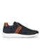 No Stress nubuck sneakers donkerblauw/cognac