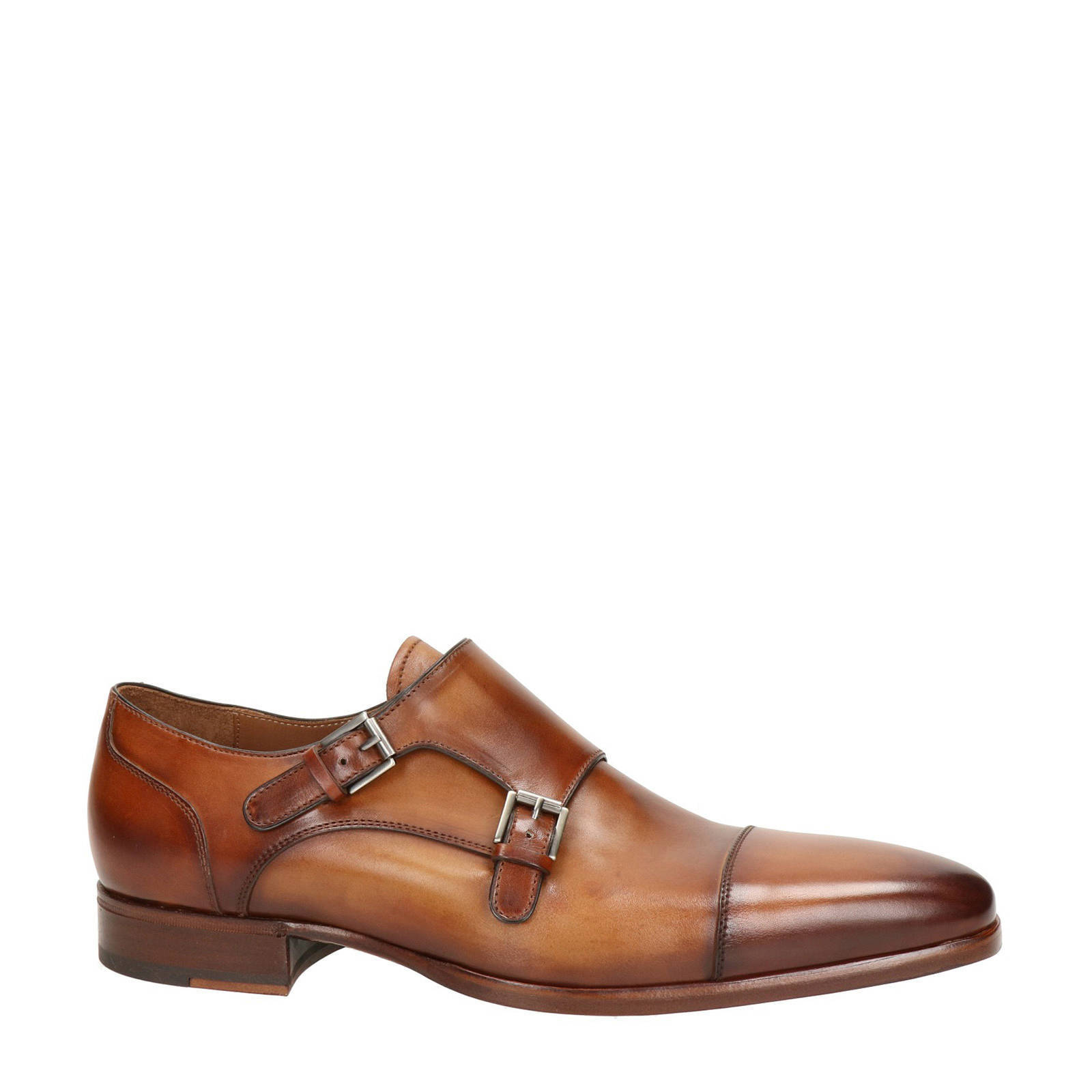 Greve leren gespschoenen cognac | wehkamp