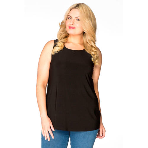 YOEK singlet van travelstof DOLCE zwart afbeelding