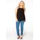 YOEK singlet van travelstof DOLCE zwart