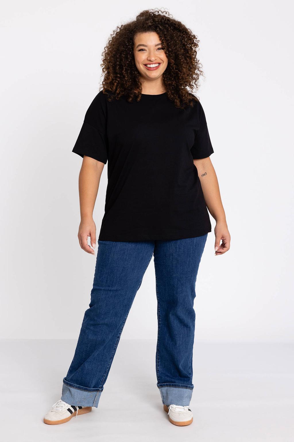 YOEK T-shirt zwart