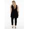 YOEK singlet van travelstof DOLCE zwart