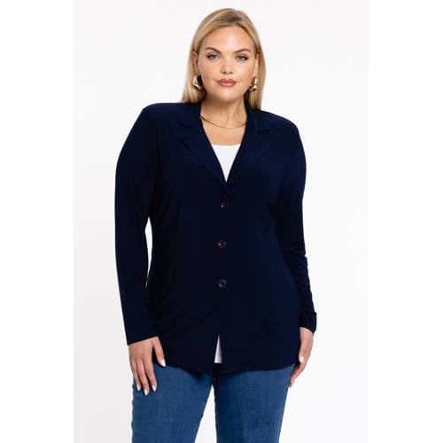 YOEK blazer van travelstof DOLCE donkerblauw afbeelding
