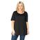 YOEK flare fit top zwart