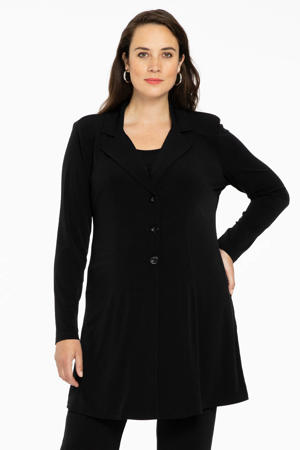 blazer van travelstof DOLCE zwart
