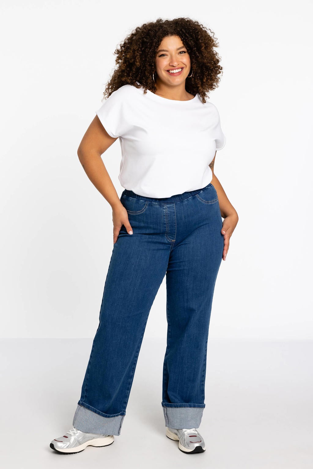 YOEK T-shirt COTTON wit
