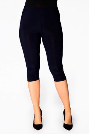 driekwart jersey legging donkerblauw