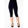 YOEK driekwart jersey legging donkerblauw