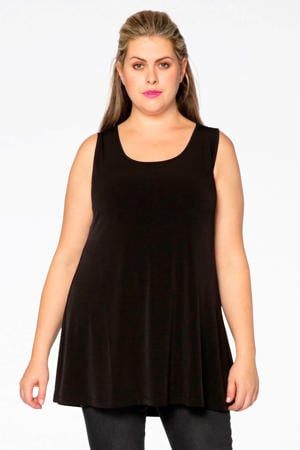 singlet van travelstof DOLCE zwart