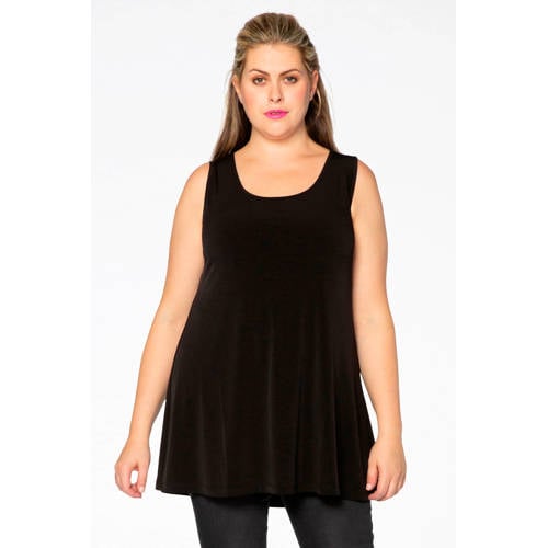 YOEK singlet van travelstof DOLCE zwart afbeelding
