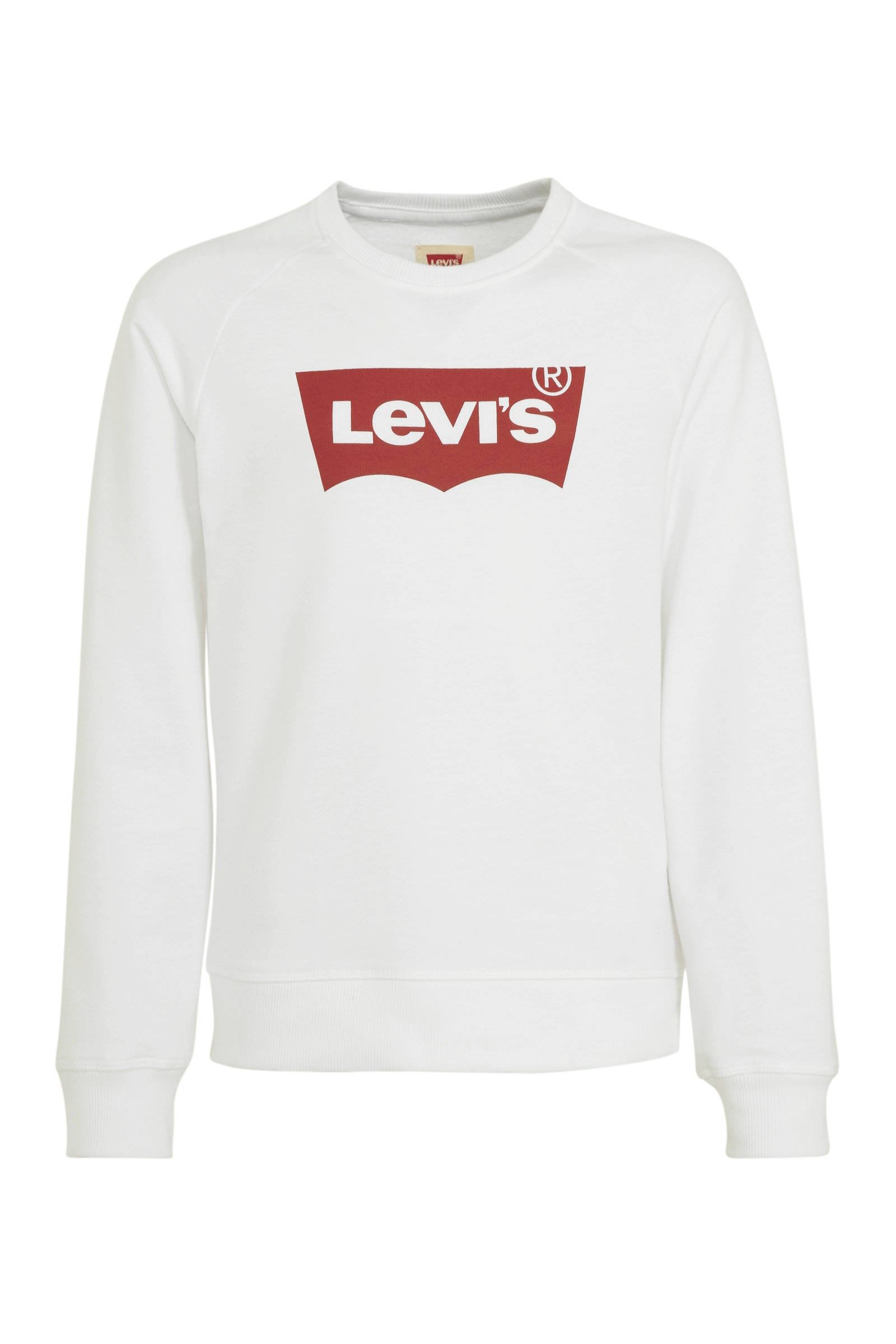 Levi's kids Levi's Kids sweater Batwing met logo witrood Levi's kids Levi's Kids sweater met logo donkerblauw | wehkamp