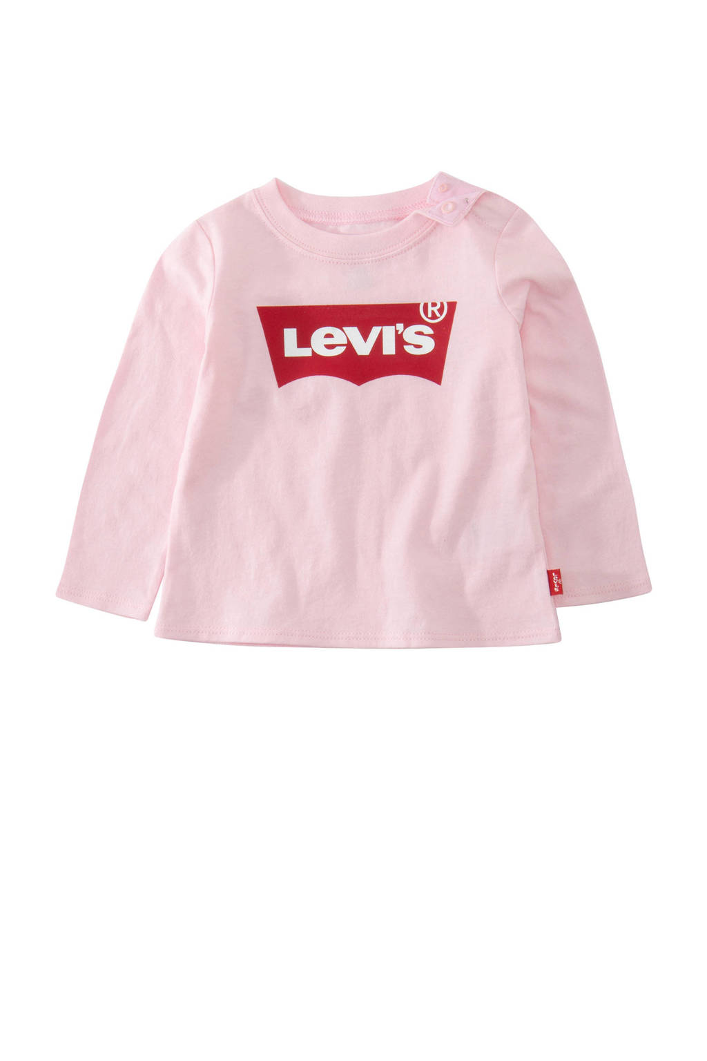 Levi's Kids longsleeve Batwing met logo roze, Roze