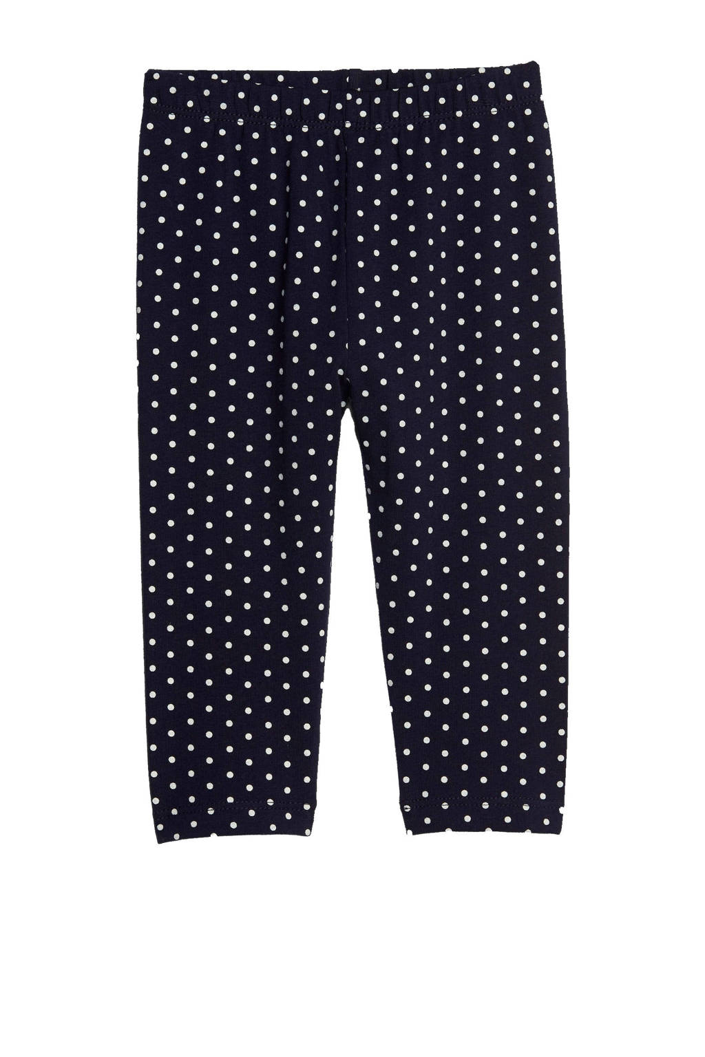GAP baby gebloemde legging donkerblauw, Donkerblauw