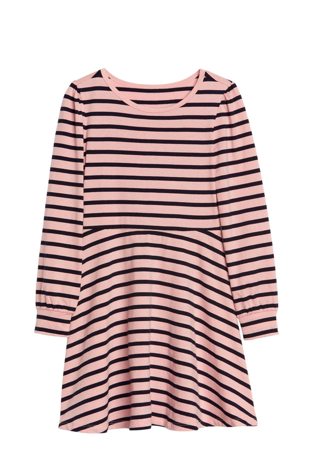 GAP gestreepte jersey jurk roze, Roze