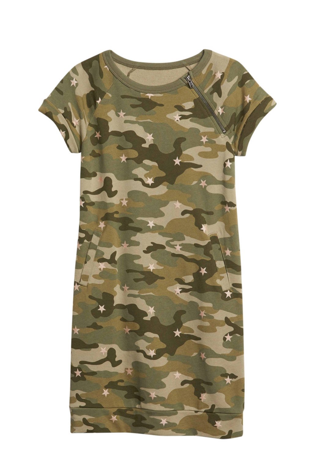 GAP sweatjurk met camouflageprint kaki, Kaki