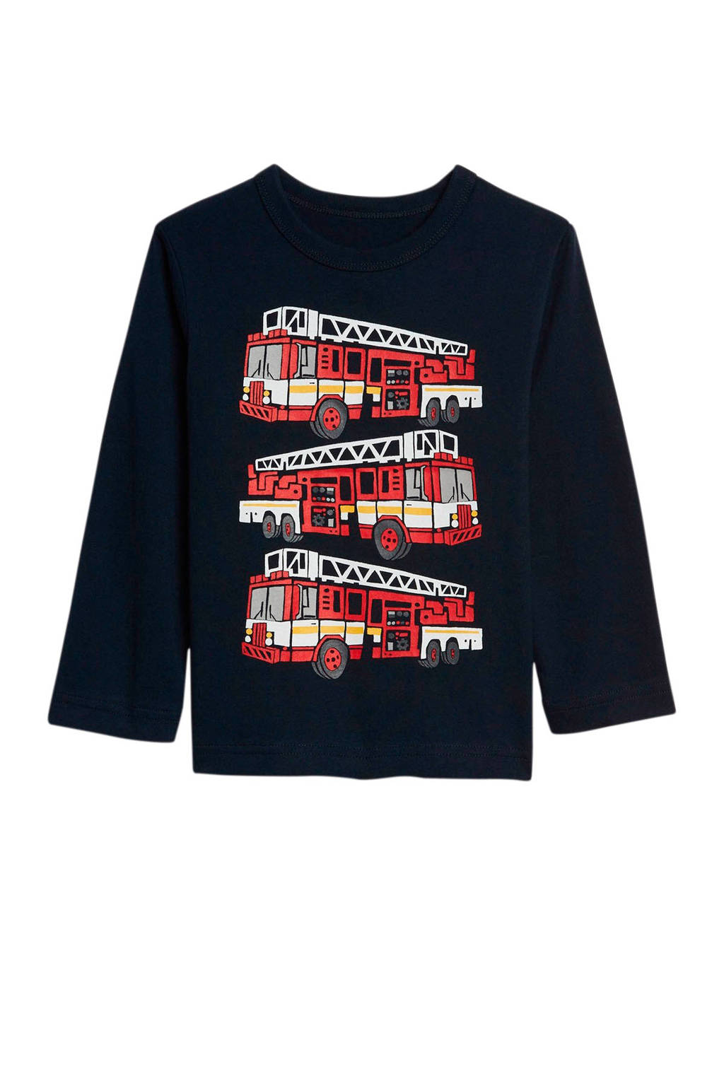 GAP longsleeve met printopdruk donkerblauw, Donkerblauw