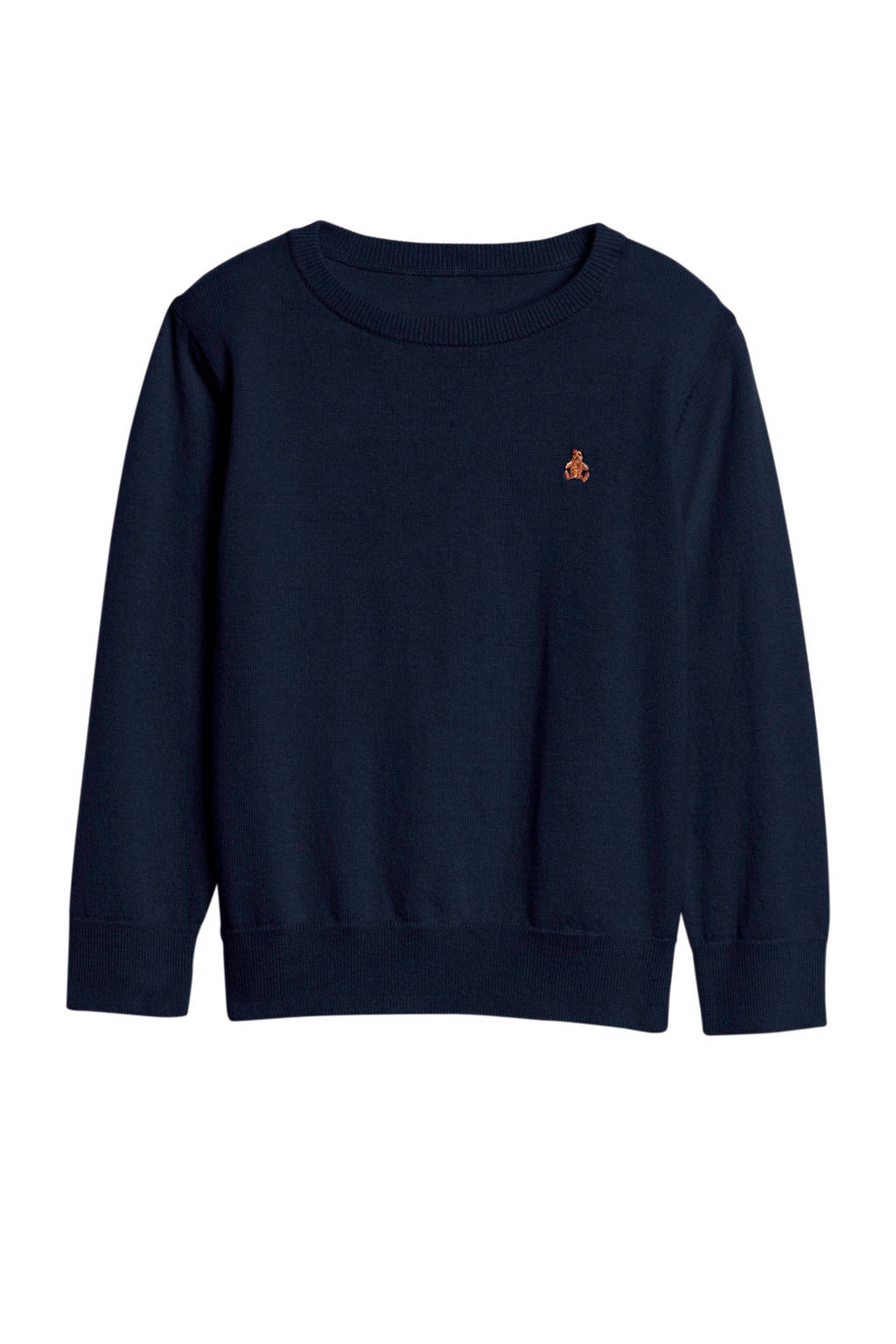 GAP trui met borduursels donkerblauw, Donkerblauw