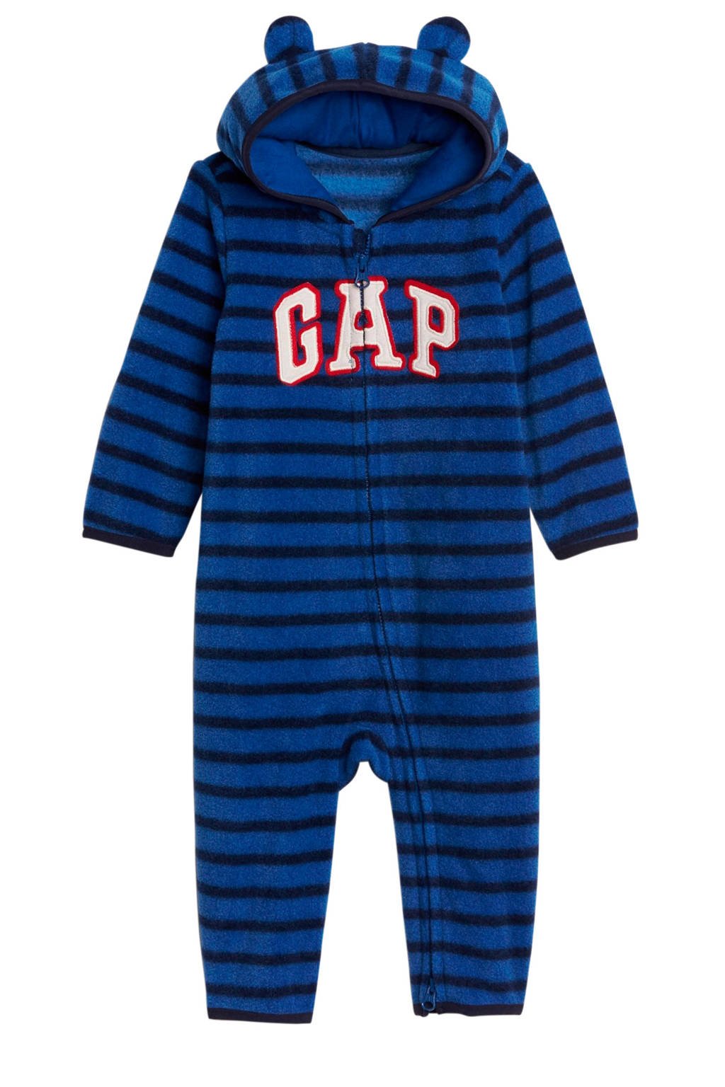 GAP baby gestreept fleece boxpak blauw, Blauw