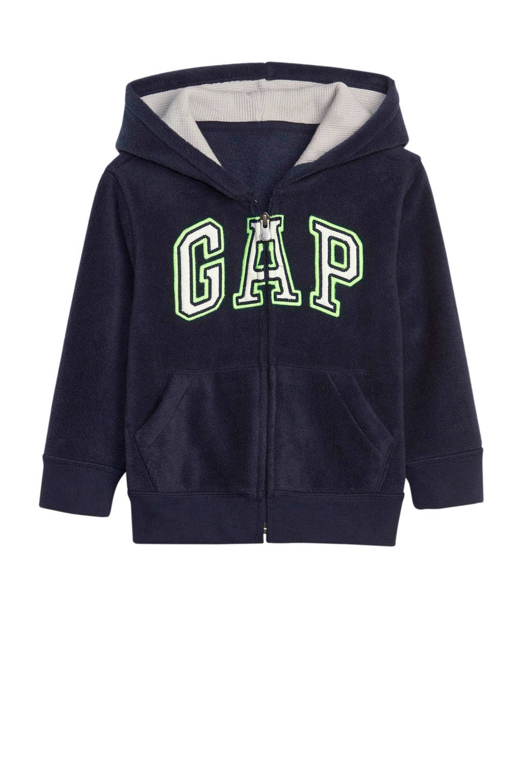GAP fleece vest met logo donkerblauw, Donkerblauw