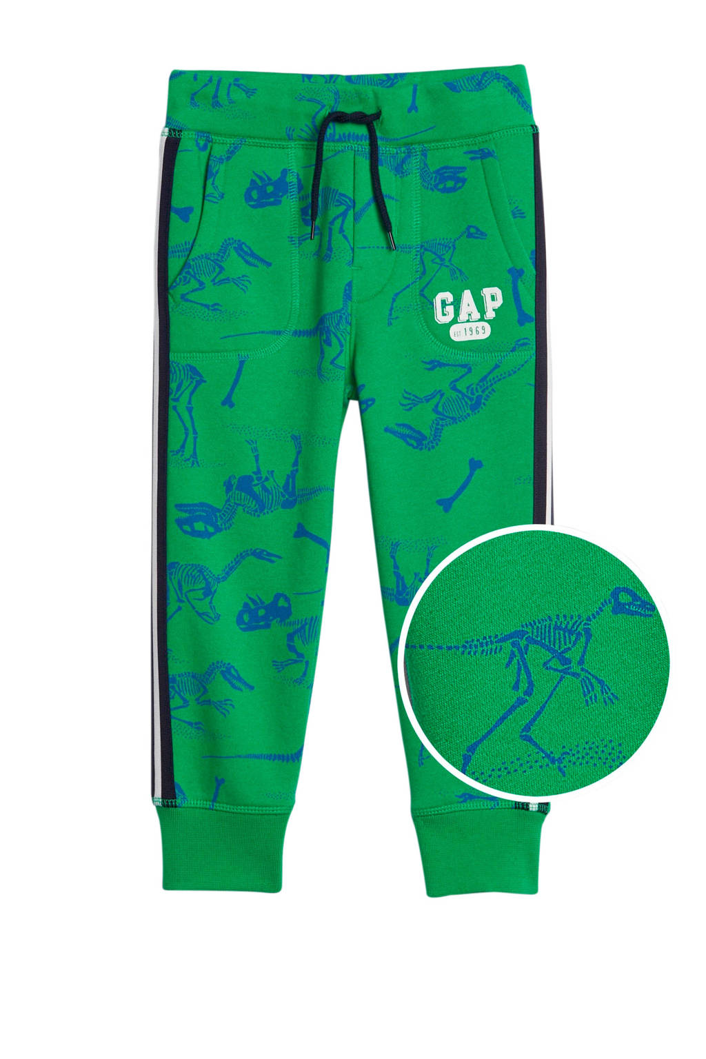 GAP joggingbroek met zijstreep groen, Groen