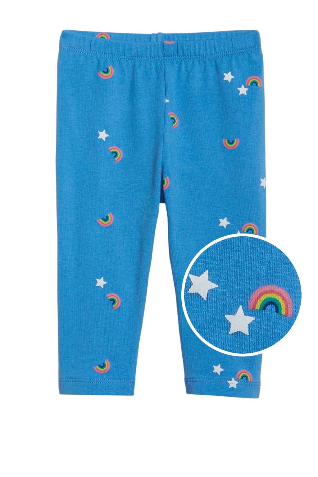 GAP baby legging met all over print blauw wehkamp