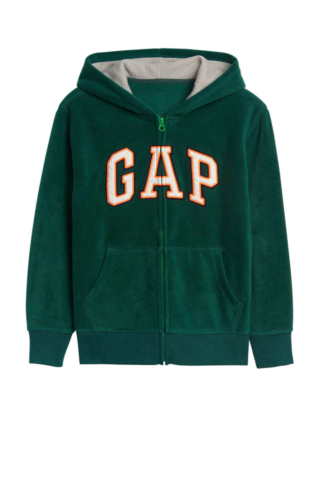 GAP fleece vest met logo groen, Groen