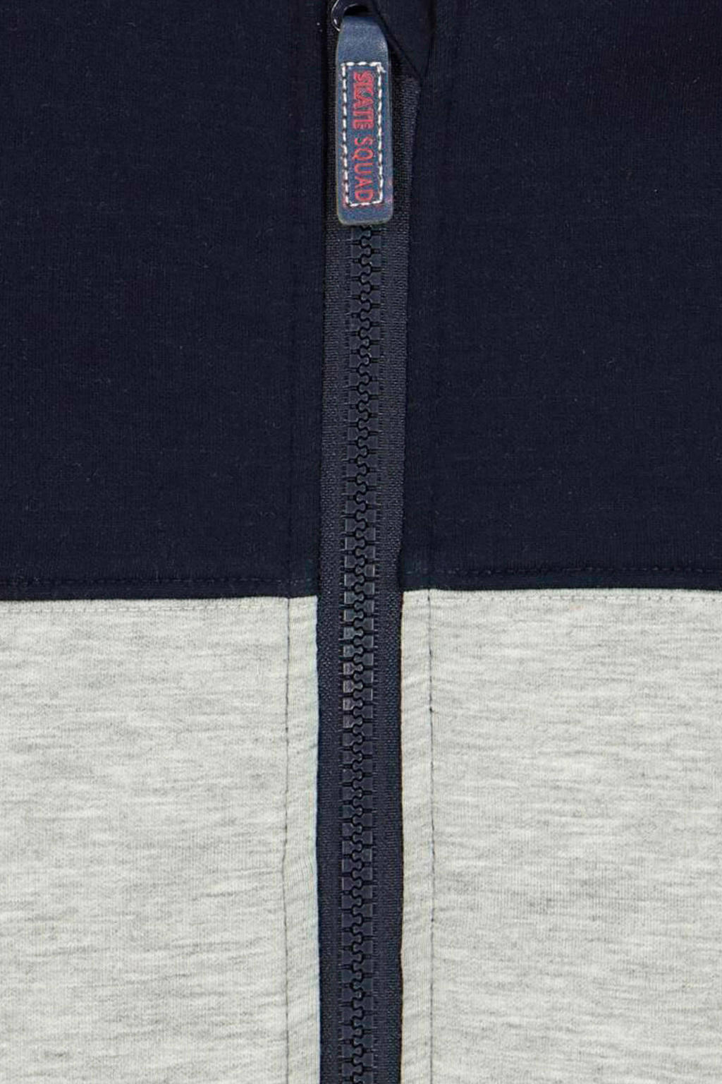 HEMA vest Ralf met all over print donkerblauw/grijs wehkamp