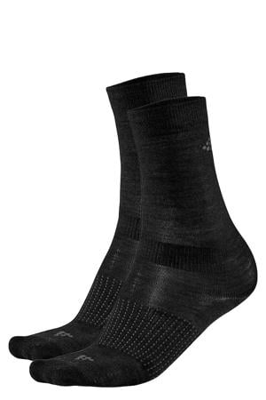 sportsokken - zwart (set van 2)